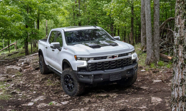2023 Chevy Silverado 1500 Exterior Parked In A Forest
