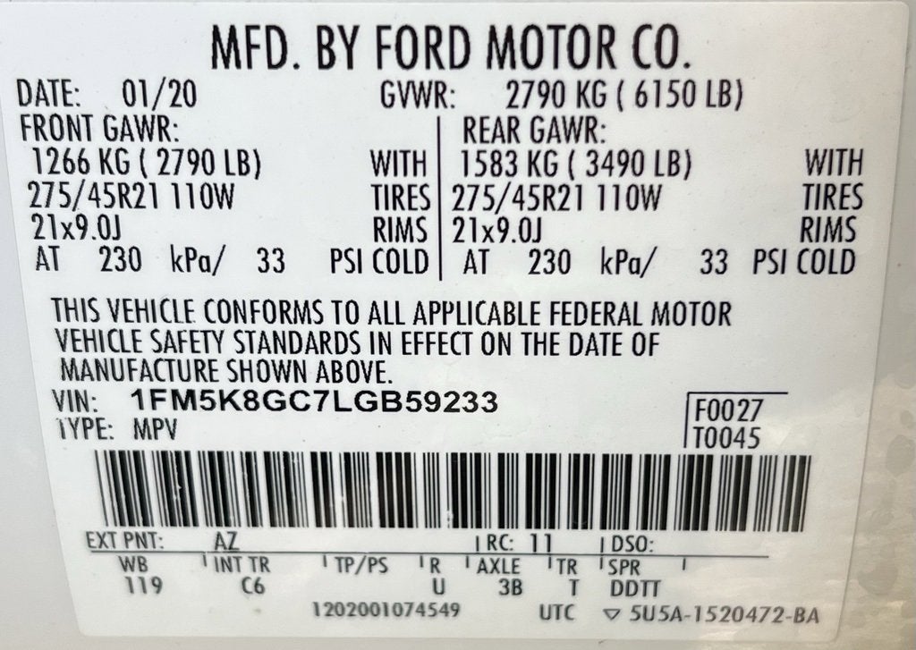 2020 Ford Explorer ST