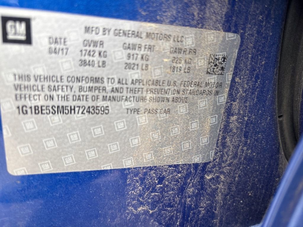 2017 Chevrolet Cruze LT