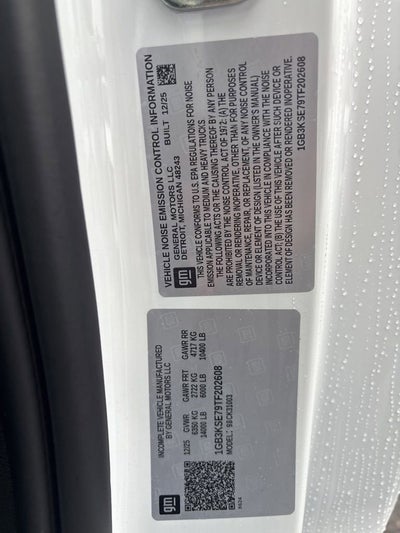 2026 Chevrolet Silverado 3500 HD Chassis Cab Work Truck