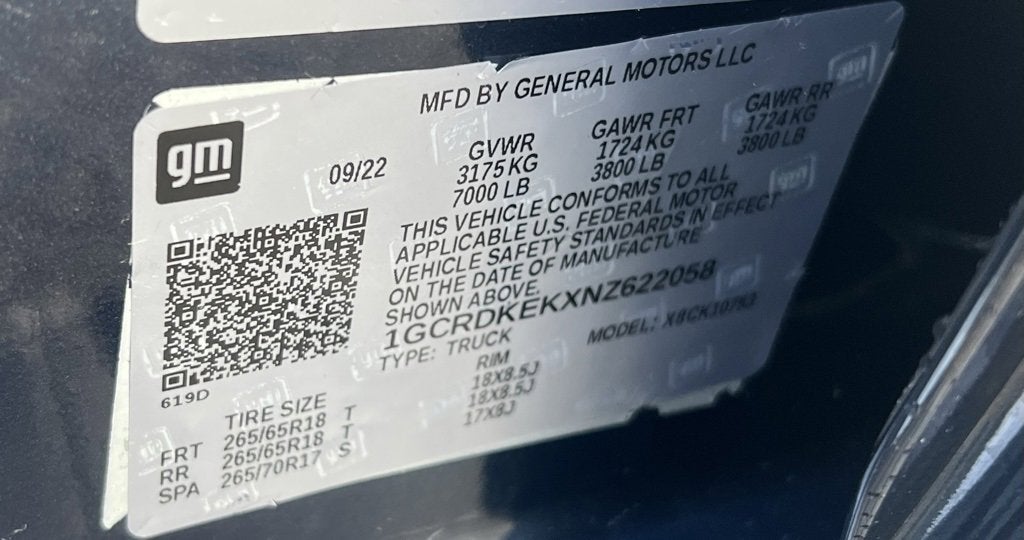 2022 Chevrolet Silverado 1500 LT (2FL)