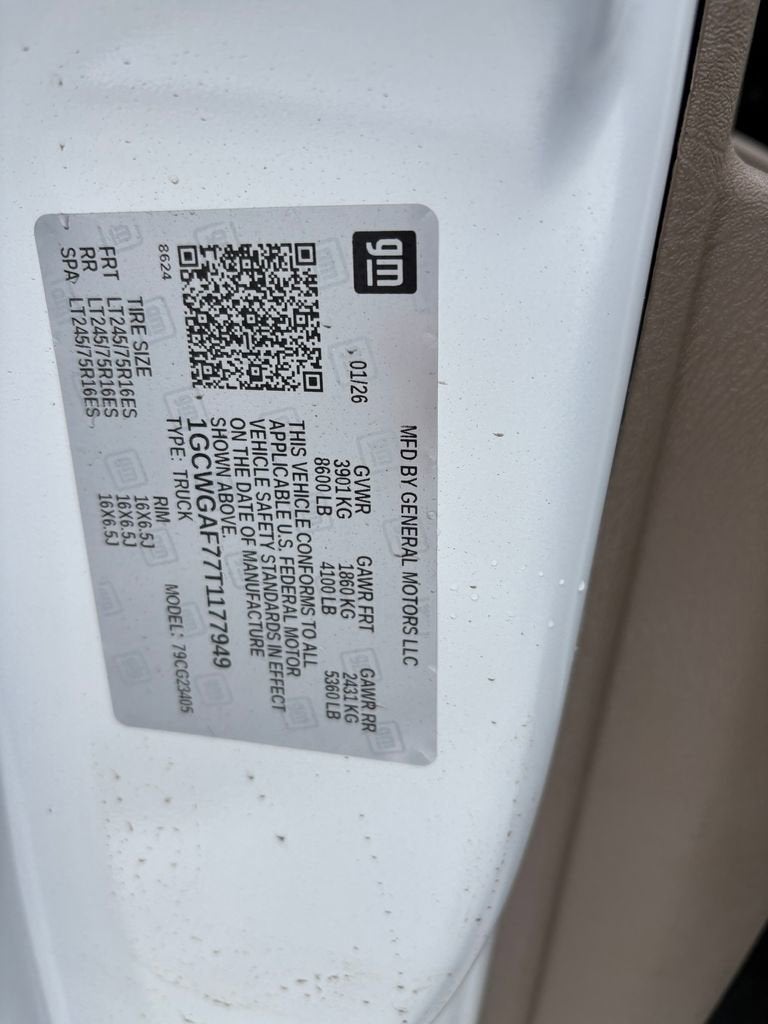 2026 Chevrolet Express Cargo WT