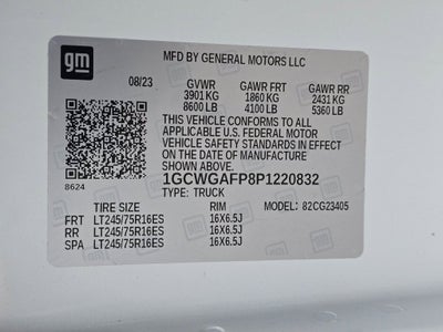 2023 Chevrolet Express Cargo 2500 WT