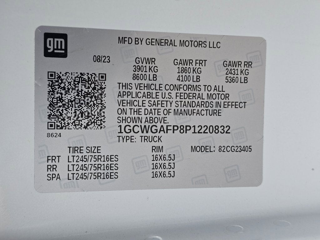 2023 Chevrolet Express Cargo 2500 WT