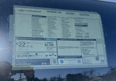 2026 Chevrolet Traverse LT