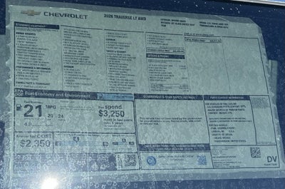 2026 Chevrolet Traverse LT