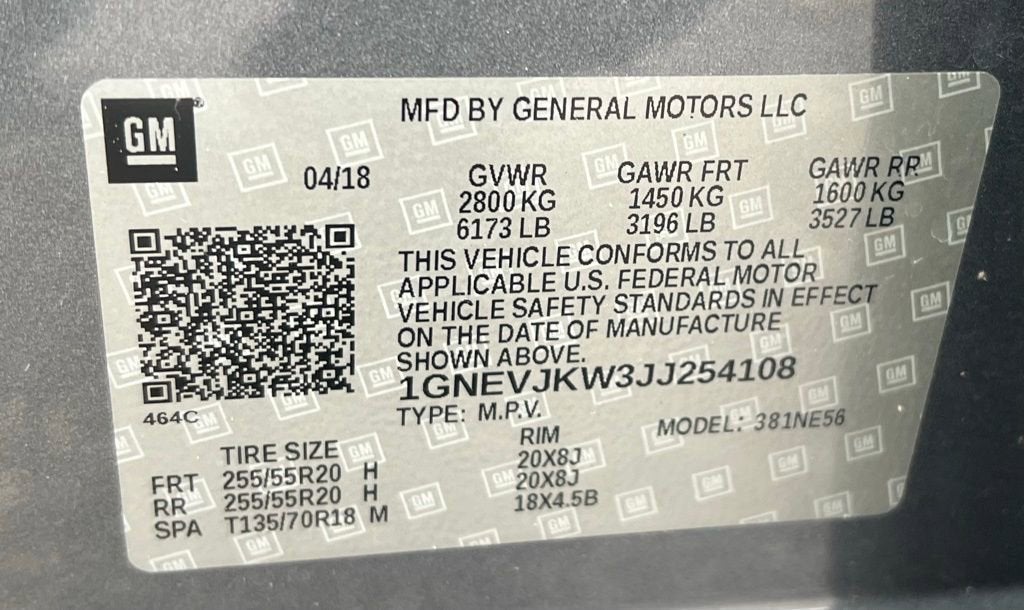 2018 Chevrolet Traverse Premier