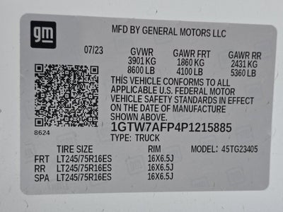 2023 GMC Savana Cargo 2500 Work Van