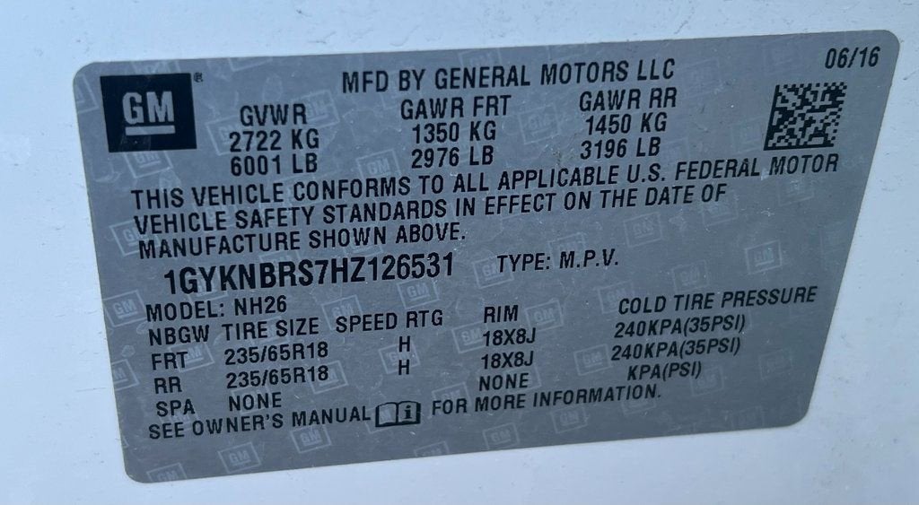 2017 Cadillac XT5 Luxury FWD