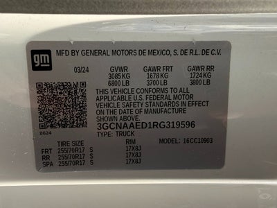 2024 Chevrolet Silverado 1500 WT