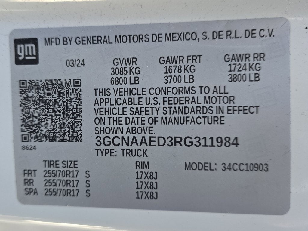 2024 Chevrolet Silverado 1500 WT