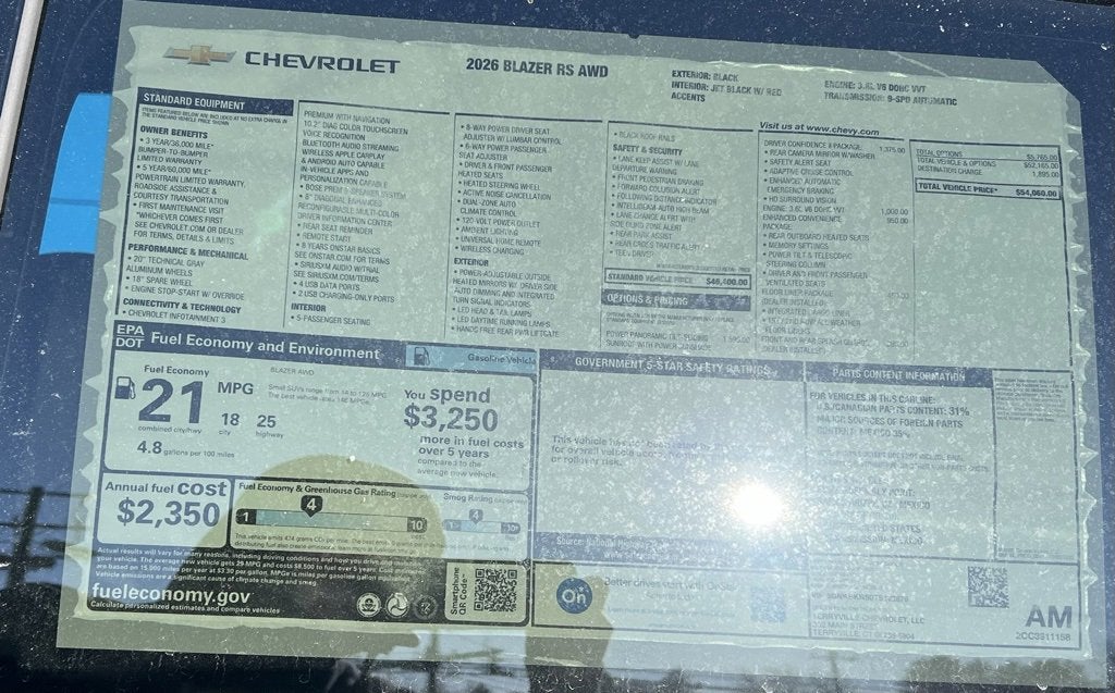 2026 Chevrolet Blazer RS