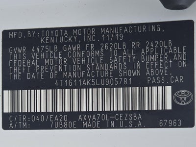 2020 Toyota Camry SE