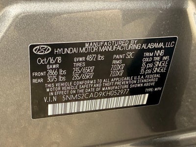 2019 Hyundai Santa Fe SE