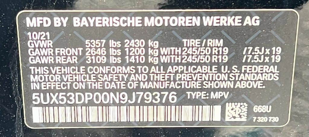 2022 BMW X3 xDrive30i