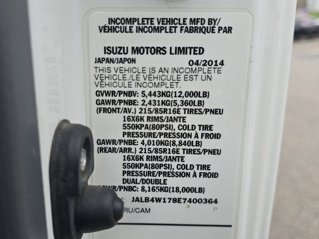 2014 Isuzu NPR DSL REG AT ECO-MAX IBT PWL