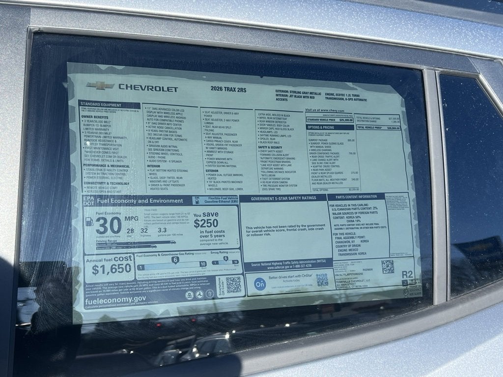 2026 Chevrolet Trax 2RS