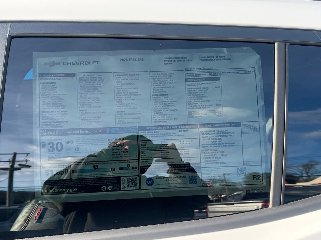 2026 Chevrolet Trax 2RS