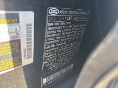 2017 Land Rover Range Rover V8 Supercharged LWB