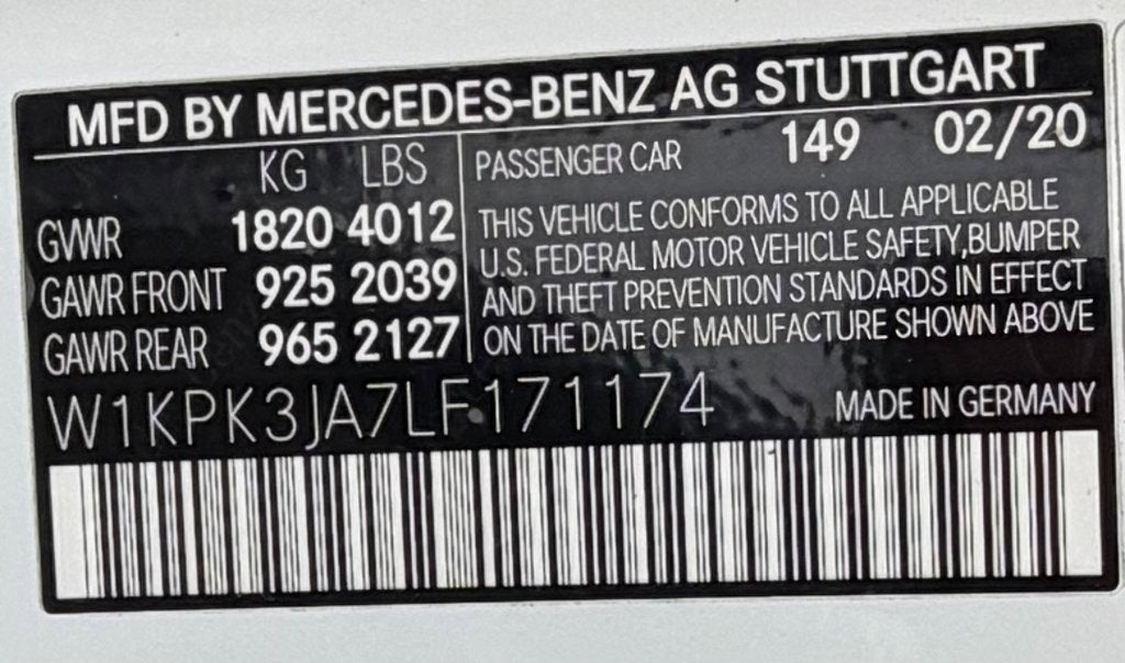 2020 Mercedes-Benz SLC SLC 300