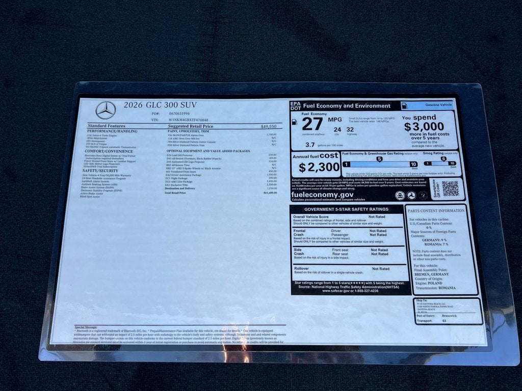 2026 Mercedes-Benz GLC GLC 300 SUV