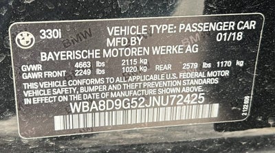 2018 BMW 3 Series 330i xDrive