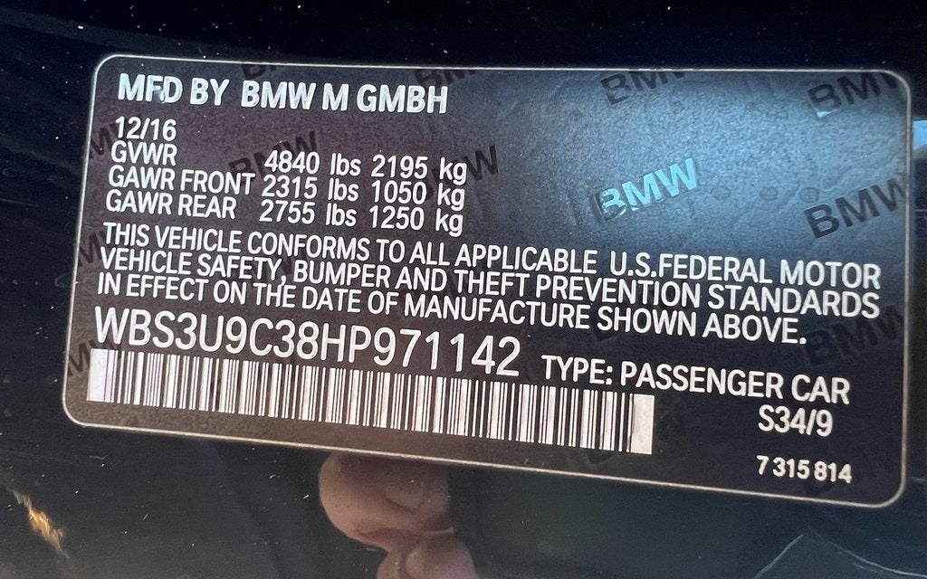 2017 BMW M4 Convertible