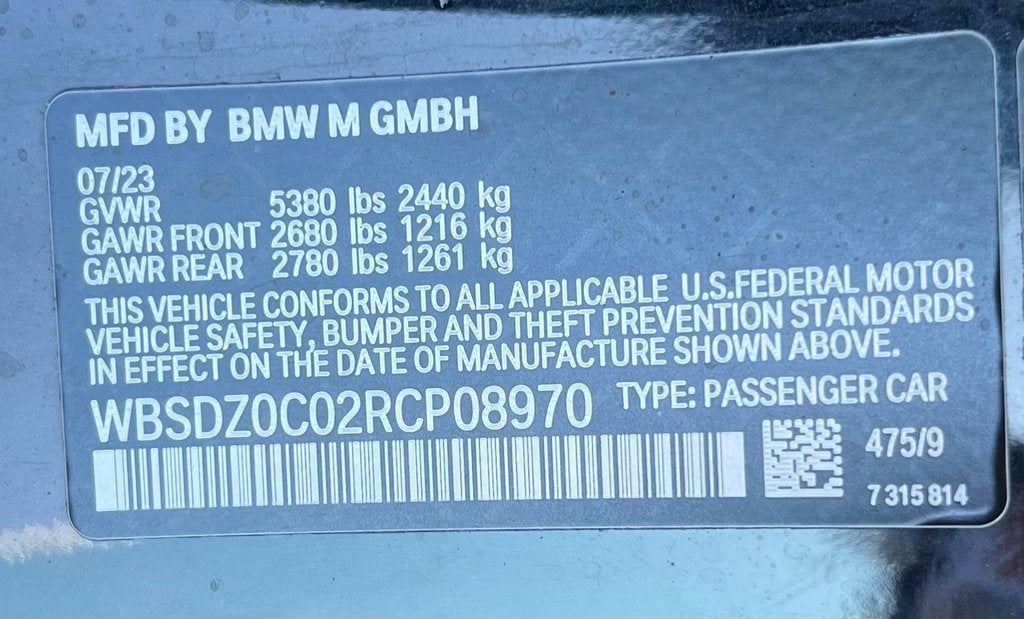 2024 BMW M8 Competition