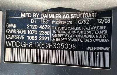 2009 Mercedes-Benz C-Class 3.0L Sport