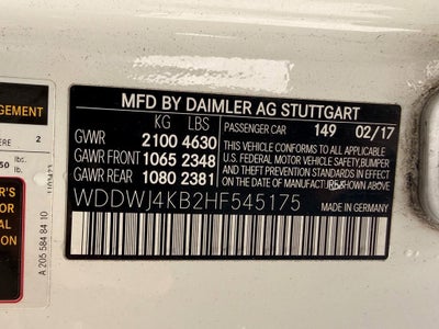 2017 Mercedes-Benz C-Class C 300