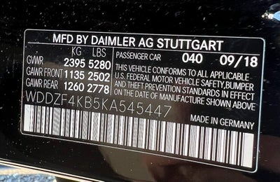 2019 Mercedes-Benz E-Class E 300