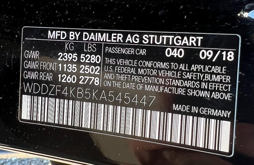 2019 Mercedes-Benz E-Class E 300