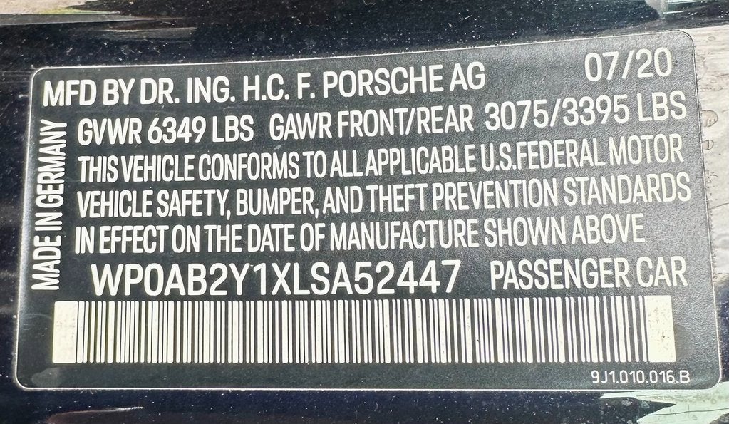 2020 Porsche Taycan 4S