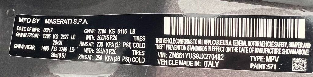 2018 Maserati Levante S GranSport